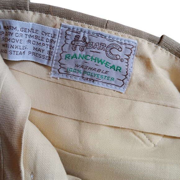 Vintage H Bar C Western Rancher Suit Blazer 40L 33x34 Trousers 1980's USA Disco - Picture 15 of 16